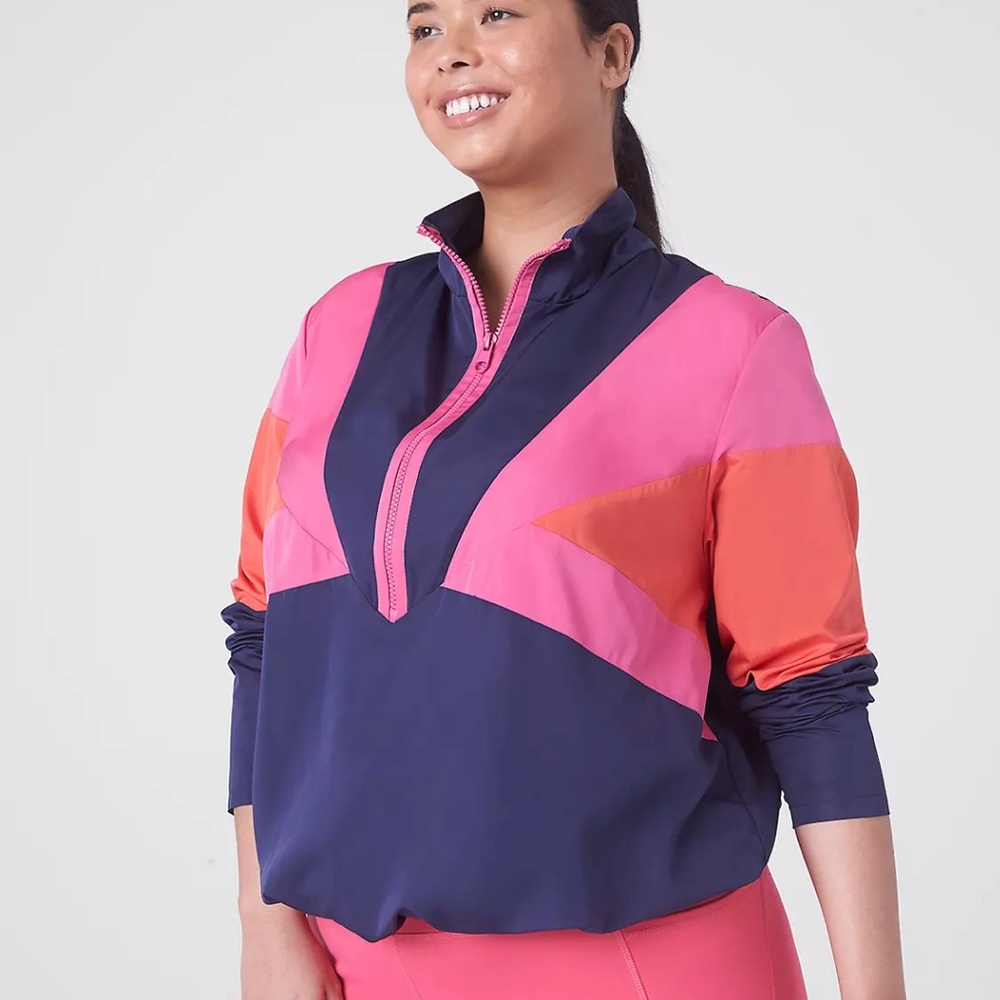 LIVI Half-Zip Colorblock Windbreaker Jacket